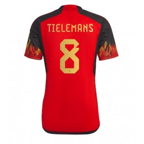 Belgien Youri Tielemans #8 Hemmatröja VM 2022 Korta ärmar